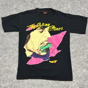 1989 Vintage Rolling Stones Graphic T-Shirt Band Tee